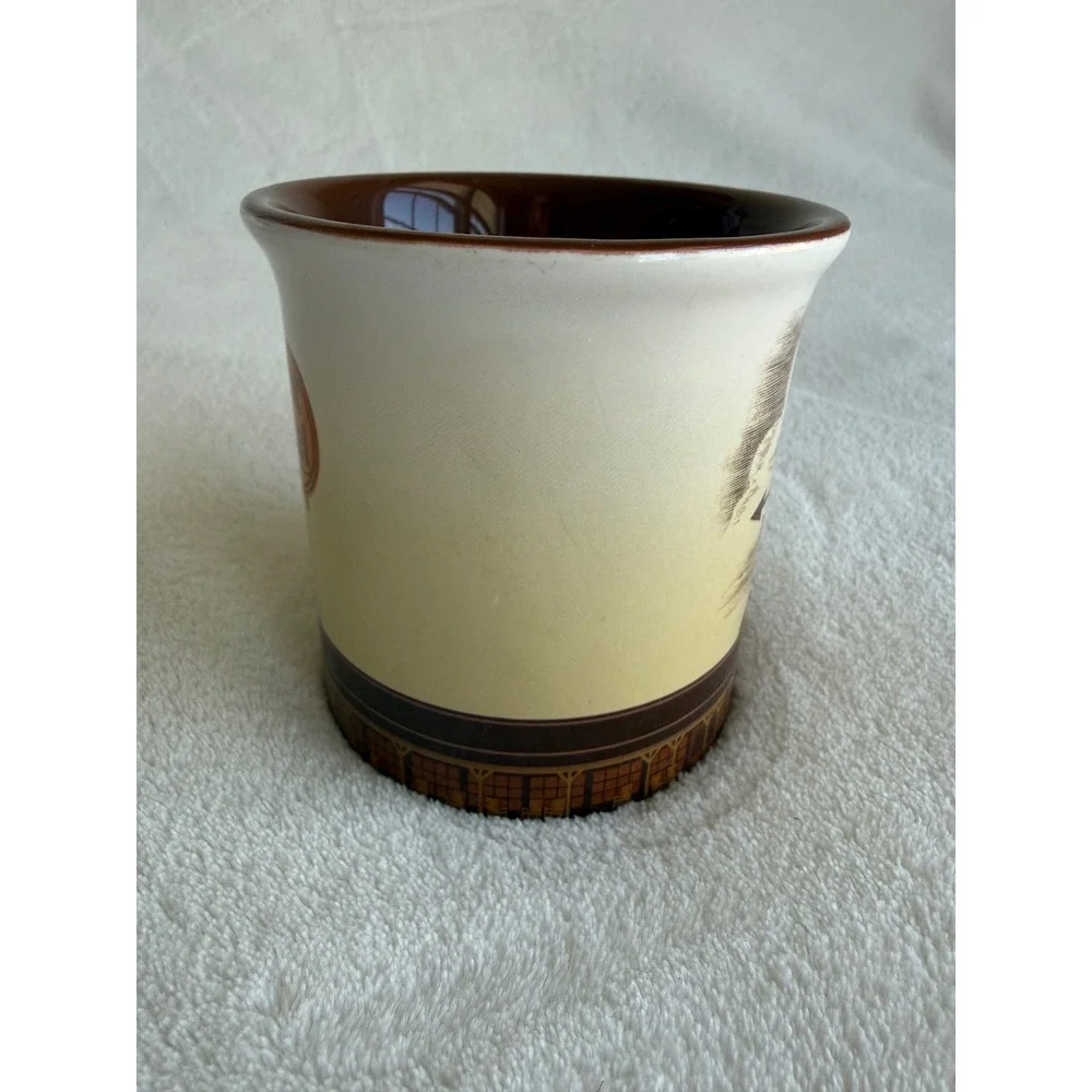 Cracker Barrel Rooster Weather Vane‎ Coffee Mug Brown Interior Rocking Chair
